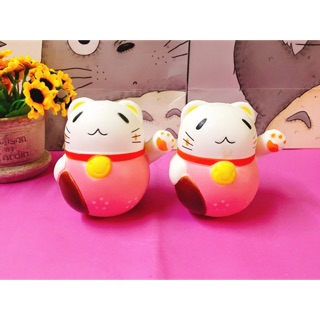 Squishy mèo thần tài may mắn