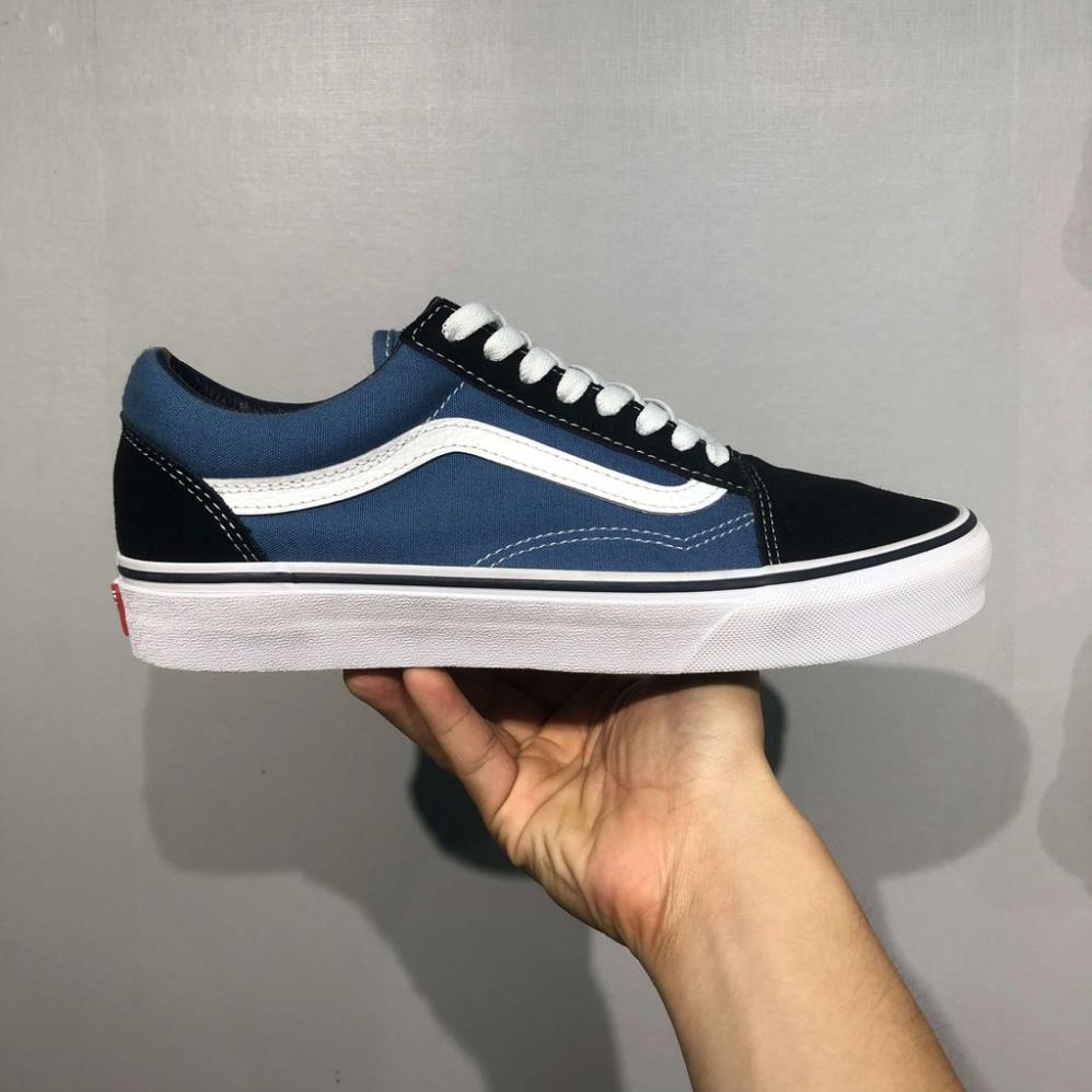 (𝗖𝗵𝗶́𝗻𝗵 𝗵𝗮̃𝗻𝗴) Giày VANS Old Skool Navy/Black - VN000D3HNVY (Giày có tem - box ko tem)