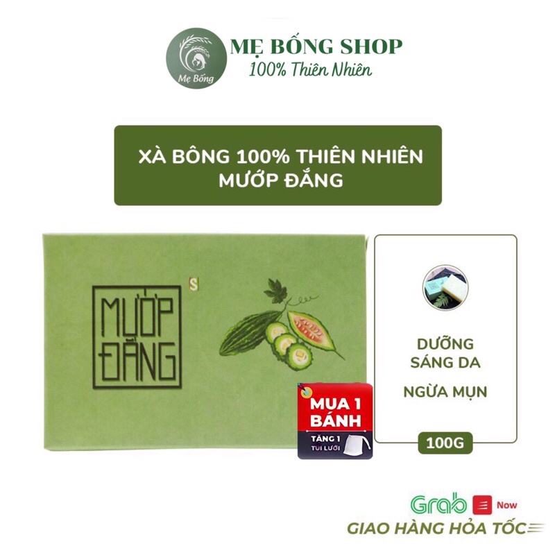 Xà bông mướp đắng dưỡng sáng da, ngừa mụn, an toàn cho bé