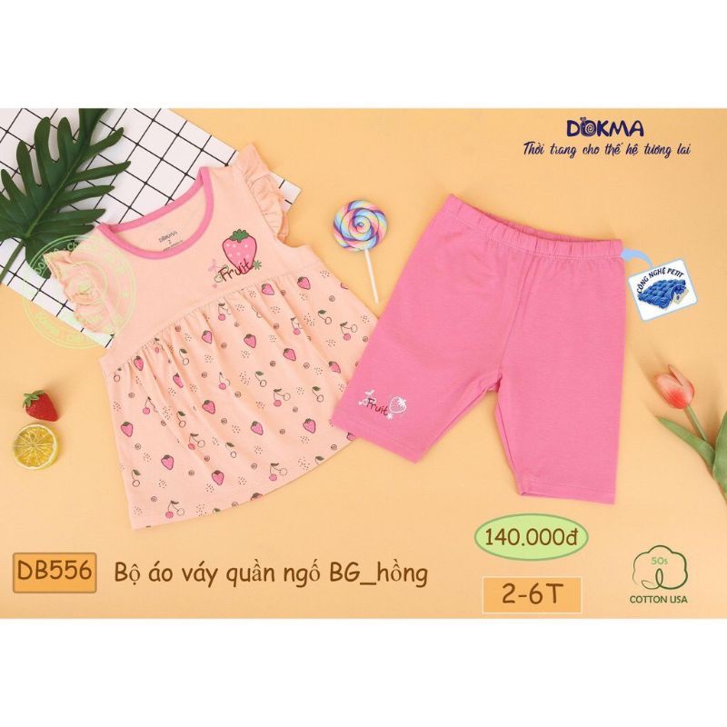 Bộ áo váy quần ngố dokma
