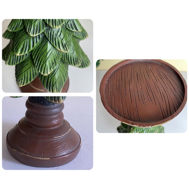 Giá Đỡ Nến Hình Cây Thông Noel Bằng Nhựa Resin Độc Đáo Trang Trí Bàn Trà