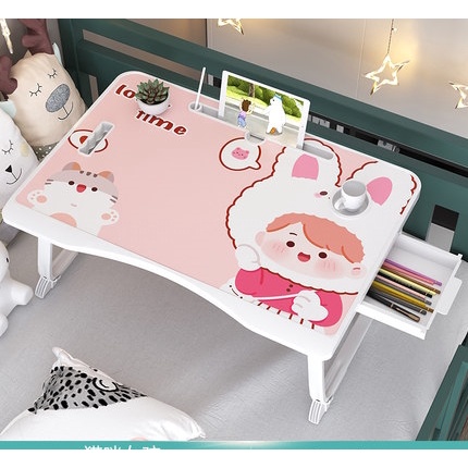 Bàn học gấp gọn - Bàn học thông minh cao cấp có khe cắm ipad, hộc bàn, chỗ để cốc nước dễ thương cho bé có hình thật | BigBuy360 - bigbuy360.vn
