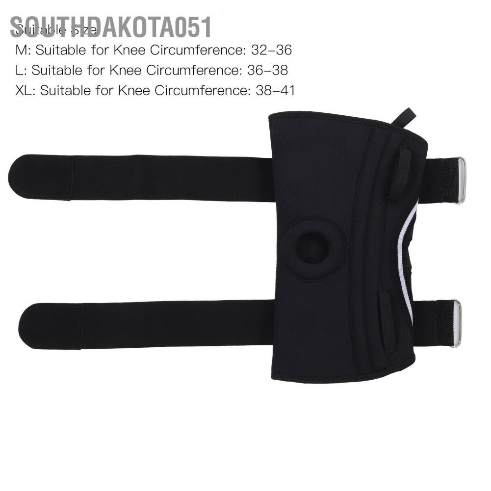 Hàng Sẵn Băng bảo vệ đầu gối chống trượt khi chơi thể thao Nẹp đầu gối với bộ ổn định bên có thể điều chỉnh độ nén Hỗ trợ giảm đau khớp【Southdakota051】