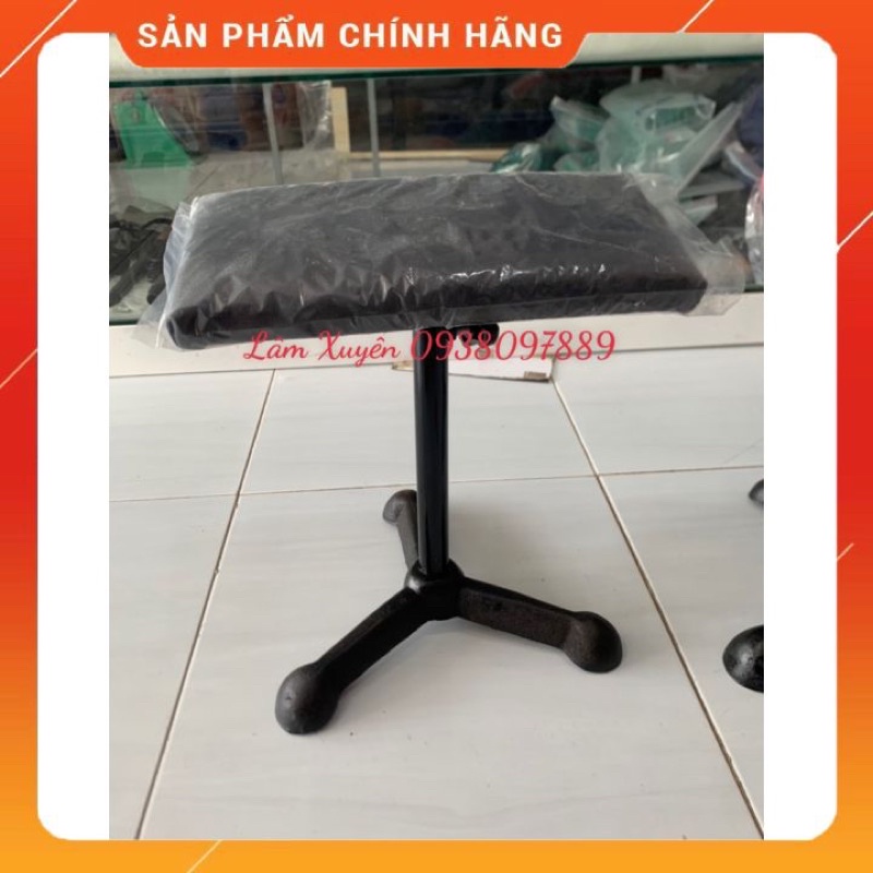 Ghế gác chân làm móng, kê chân làm móng FREESHIP tăng chỉnh lên xuống, đế gang thân inox hai màu đỏ đen thông dụng🥰🥰🥰🥰