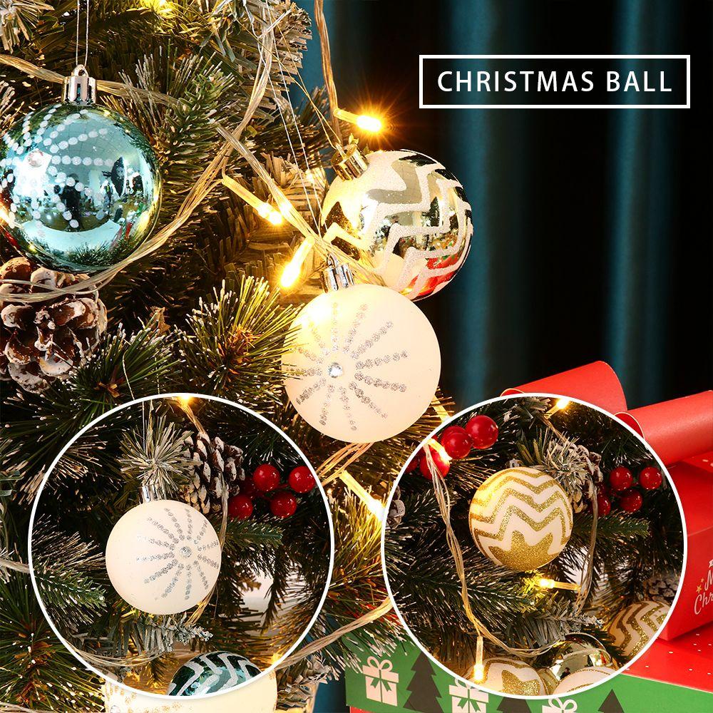 LET Set 24 Quả Châu Trang Trí Giáng Sinh