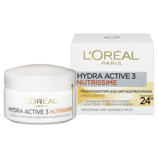 Kem dưỡng ẩm Loreal Hydra Active 3 24h 50ml (Dành cho da khô và nhạy cảm)