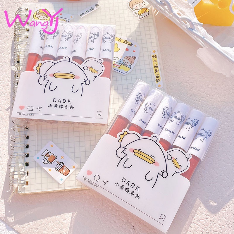 Set 6 Son Kem Màu Nhung Lì Cho Học Sinh