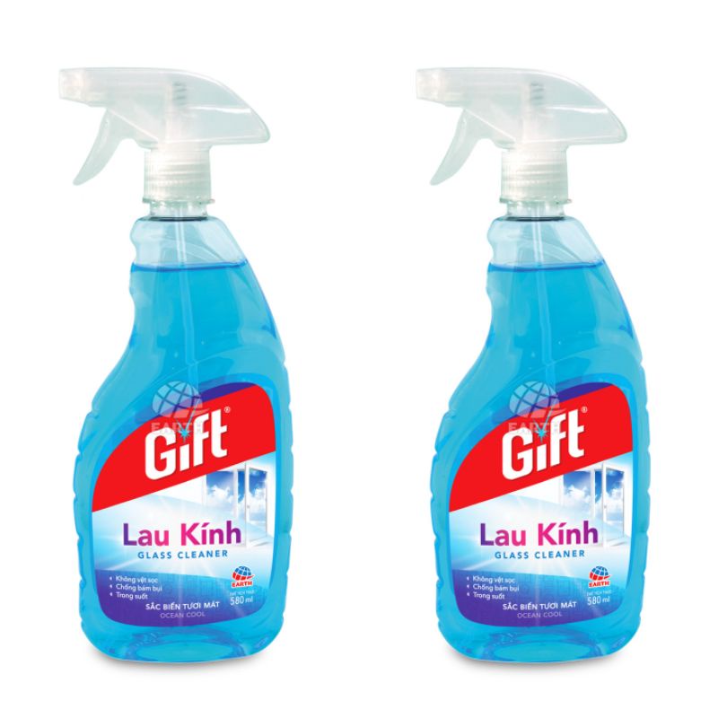 Combo 2 Chai Nước lau kính Gift Sắc Biển - 580 ml