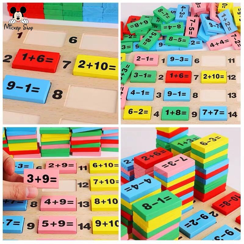 Domino đồ chơi gỗ thông minh cho bé, giúp bé phát triển trí tuệ