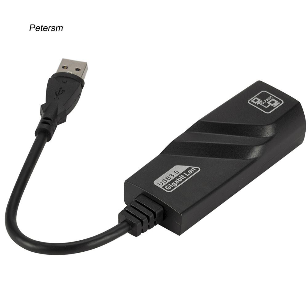 Dây cáp mạng chuyển đổi cổng USB 3.0 sang cổng mạng LAN 10 / 100 / 1000Mbps