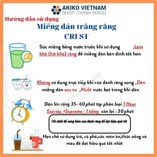 [ 1 GÓI lẻ ] Miếng dán trắng răng ❤ FREESHIP ❤ Miếng dán Crest 3D White Whitestrips [Hàng Mỹ] - trắng răng Crest