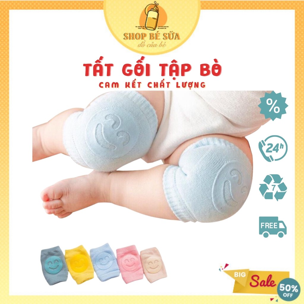 Tất Tập Bò - Vớ Tập Bò Bảo Vệ Đầu Gối Bé Có Chống Trơn An Toàn