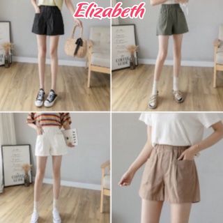 Quần short nữ cạp cao ống rộng Elizabeth chất liệu kaki bền mát thiết kế trẻ trung năng động QH.52