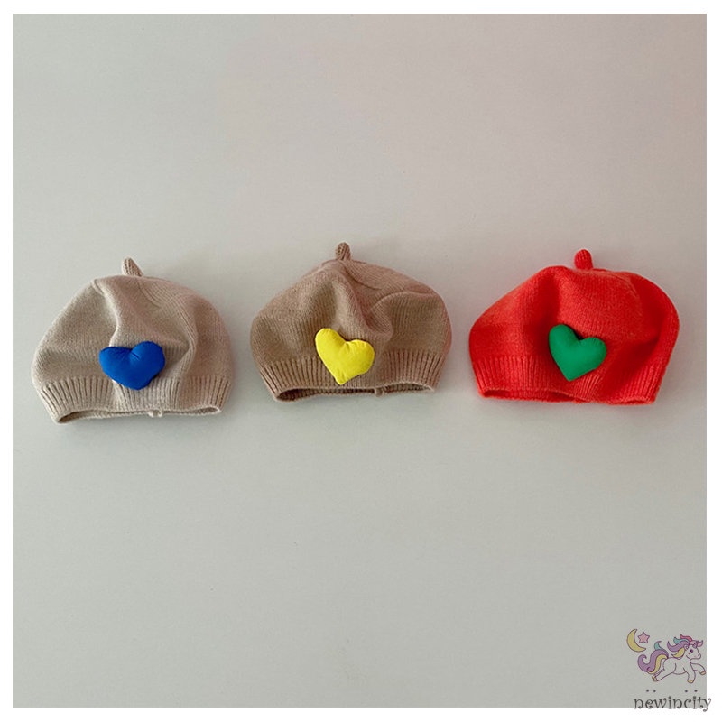Mũ Beanie Dệt Kim Co Giãn Phong Cách Hàn Quốc Thời Trang Thu Đông Cho Bé Trai Và Gái