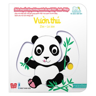 Sách Chuyển Động Thông Minh Đa Ngữ Việt - Anh - Pháp: Vườn Thú