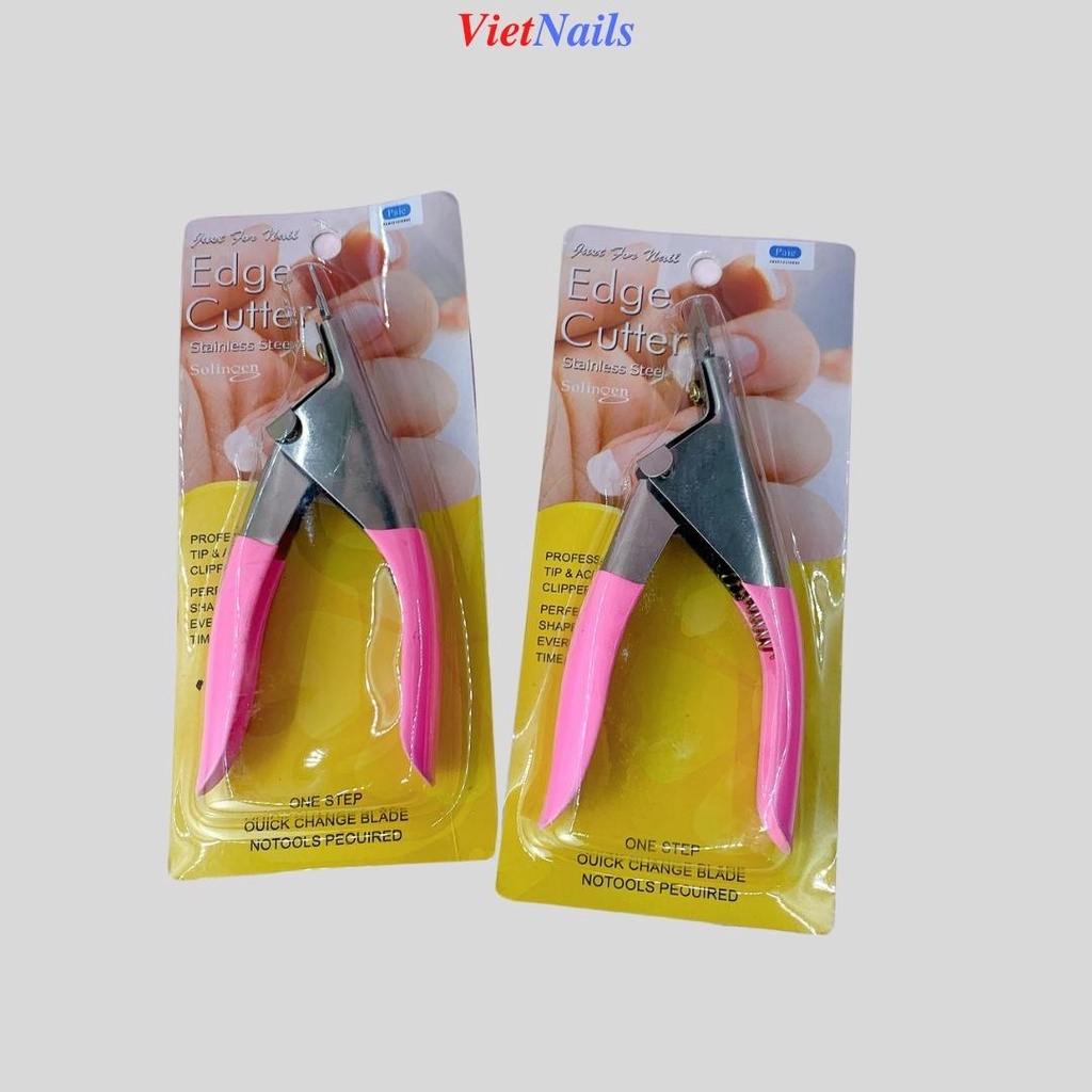Kềm Cắt Móng Tay Móng Chân Cán Nhựa Màu Hồng