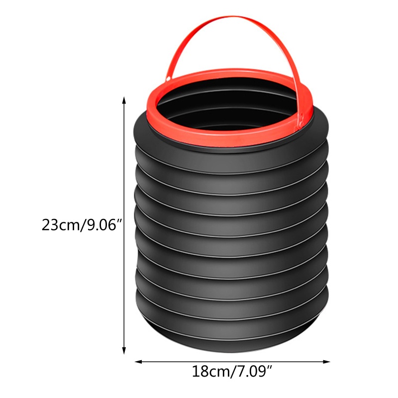 Xô Hình Vuông Sức Chứa Lớn Có Tay Cầm Chắc Chắn Có Thể Gập Gọn Sắp Xếp