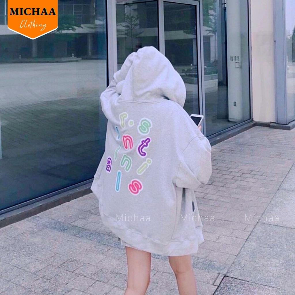 Áo Khoác Nỉ Hoodie SENTI HÌNH IN Nam Nữ Ulzzang Unisex Dây Kéo Form Rộng - MICHAA