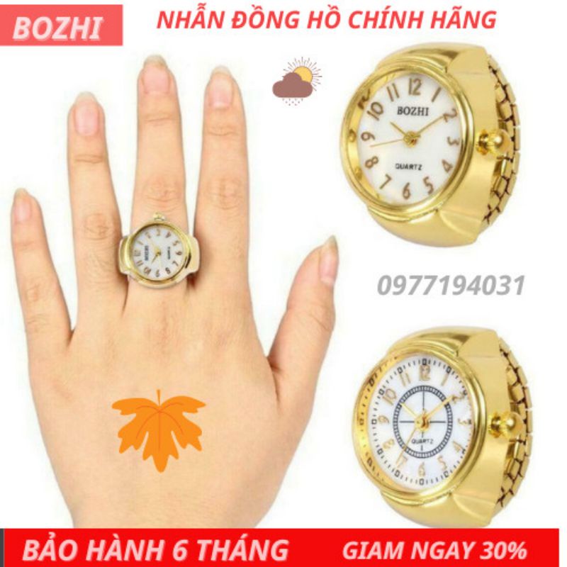 Nhẫn đồng hồ Nam Nữ, Nhẫn đeo tay tích hợp đồng hồ độc đáo