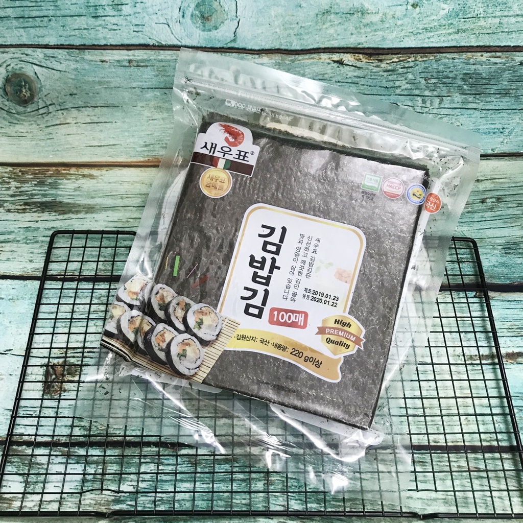Lá kim Làm Cơm Cuộn Kimbap Shushinori Hàn Quốc 100 lá/ tệp