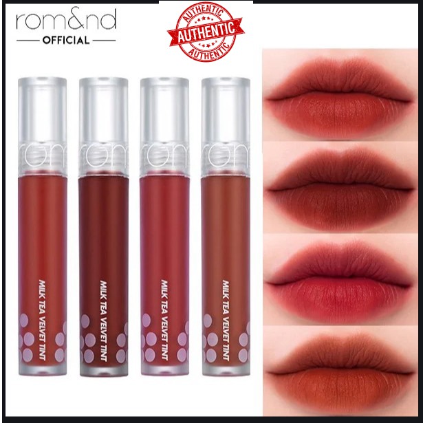 Son Kem Lì, Mịn Mượt Romand Milk Tea Velvet Tint 4.4g