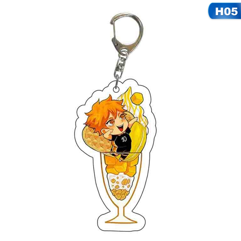 flowersqueen Móc khóa hình nhân vật hoạt hình Haikyuu dễ thương