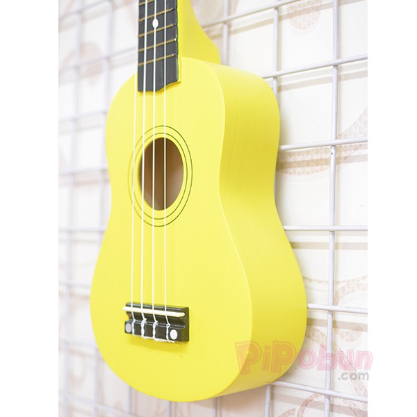 Đàn Ukulelele Yellow Soprano (Màu vàng) tặng kèm bao đựng + sách học + dây dự phòng + phím gảy