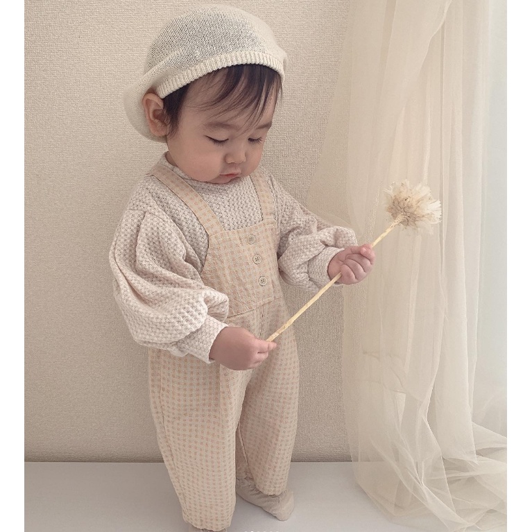 Áo len tay bồng made in Korea ấm áp màu vintage cho bé Hàn Quốc thời trang trẻ em BABYKOREA