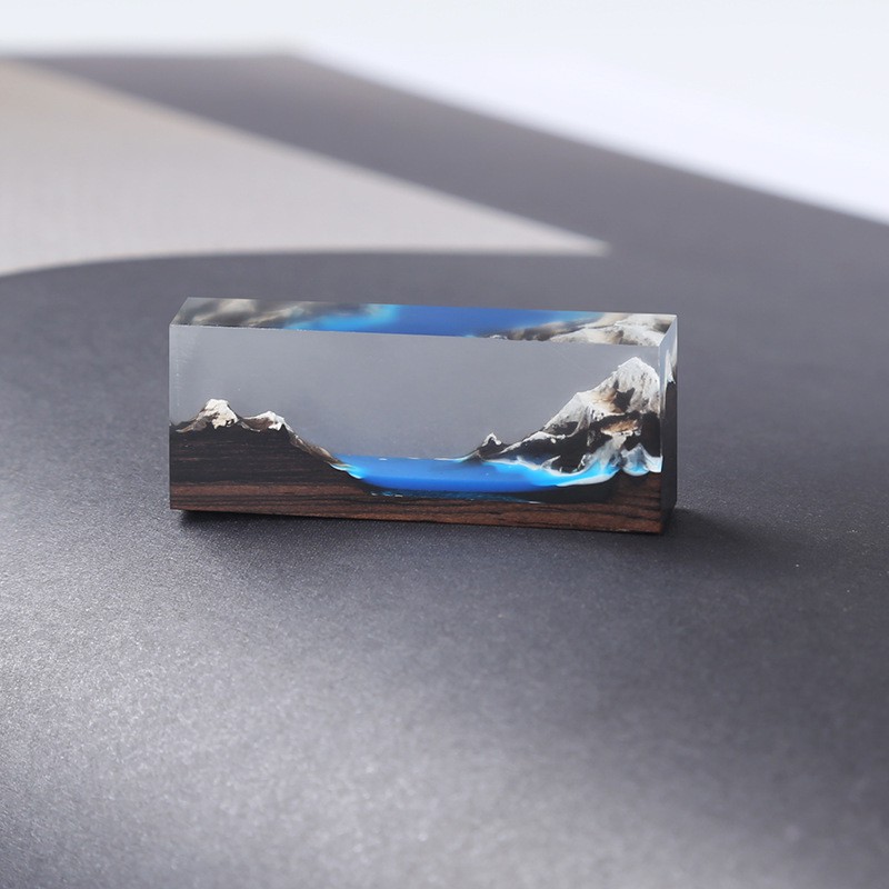 Mô Hình Núi Gỗ Khắc CNC - Làm Trang Sức Resin