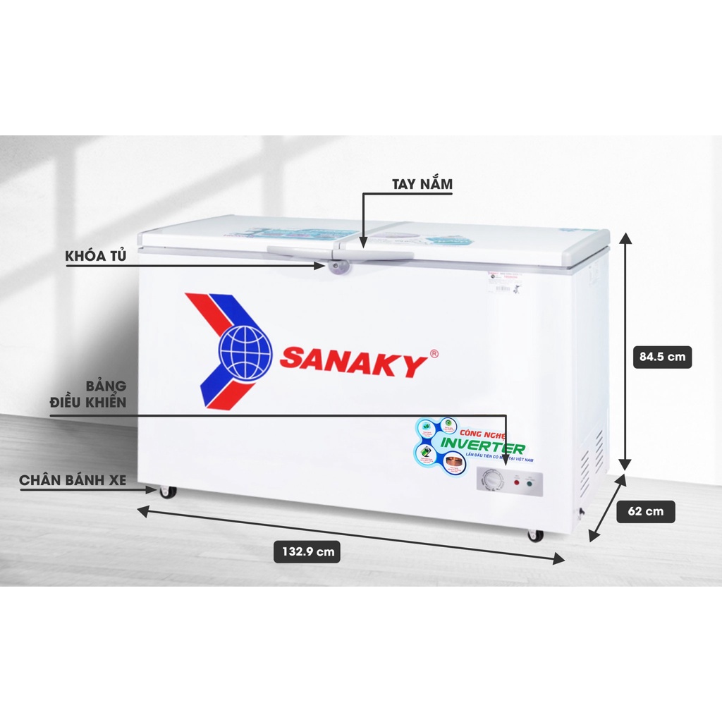 Tủ Đông SANAKY Inverter 305 Lít VH-4099A3 (Miễn phí giao tại HCM-ngoài tỉnh liên hệ shop)