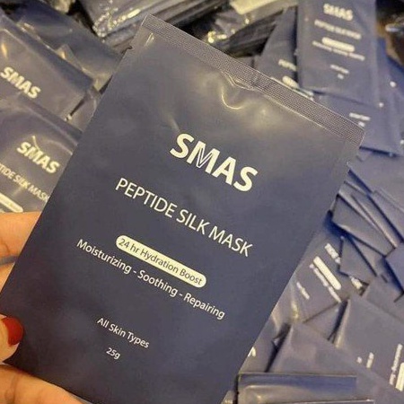 Mặt Nạ SMAS Peptide Silk Mask 24H Hydration Boost cấp ẩm, phục hồi da dành cho da nhạy cảm 25G Nhật Bản