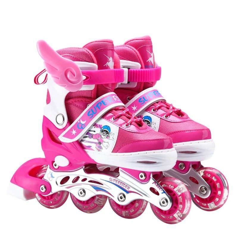 Paladin skates Giày trượt patin có thể điều chỉnh dành cho trẻ em đầy đủ các loại nội tuyến nhấp nháy bé trai và