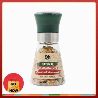 [𝐃𝐇𝐅𝐨𝐨𝐝𝐬] Gia vị Muối Himalaya Tiêu Phú Quốc & Ớt Hàn Quốc (kèm cối xay gia vị siêu tiện lợi)