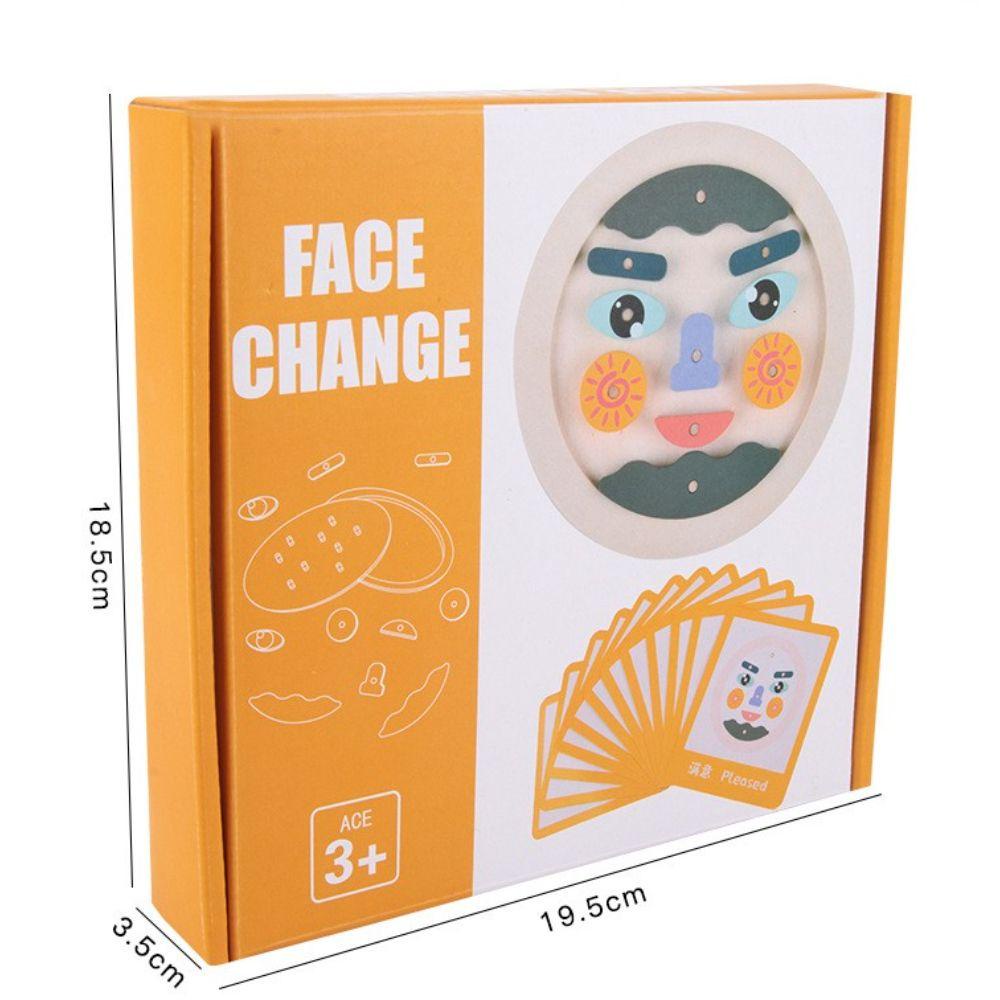 Bộ Đồ Chơi Lắp Ráp Hình Khuôn Mặt Cảm Xúc Montessori DIY