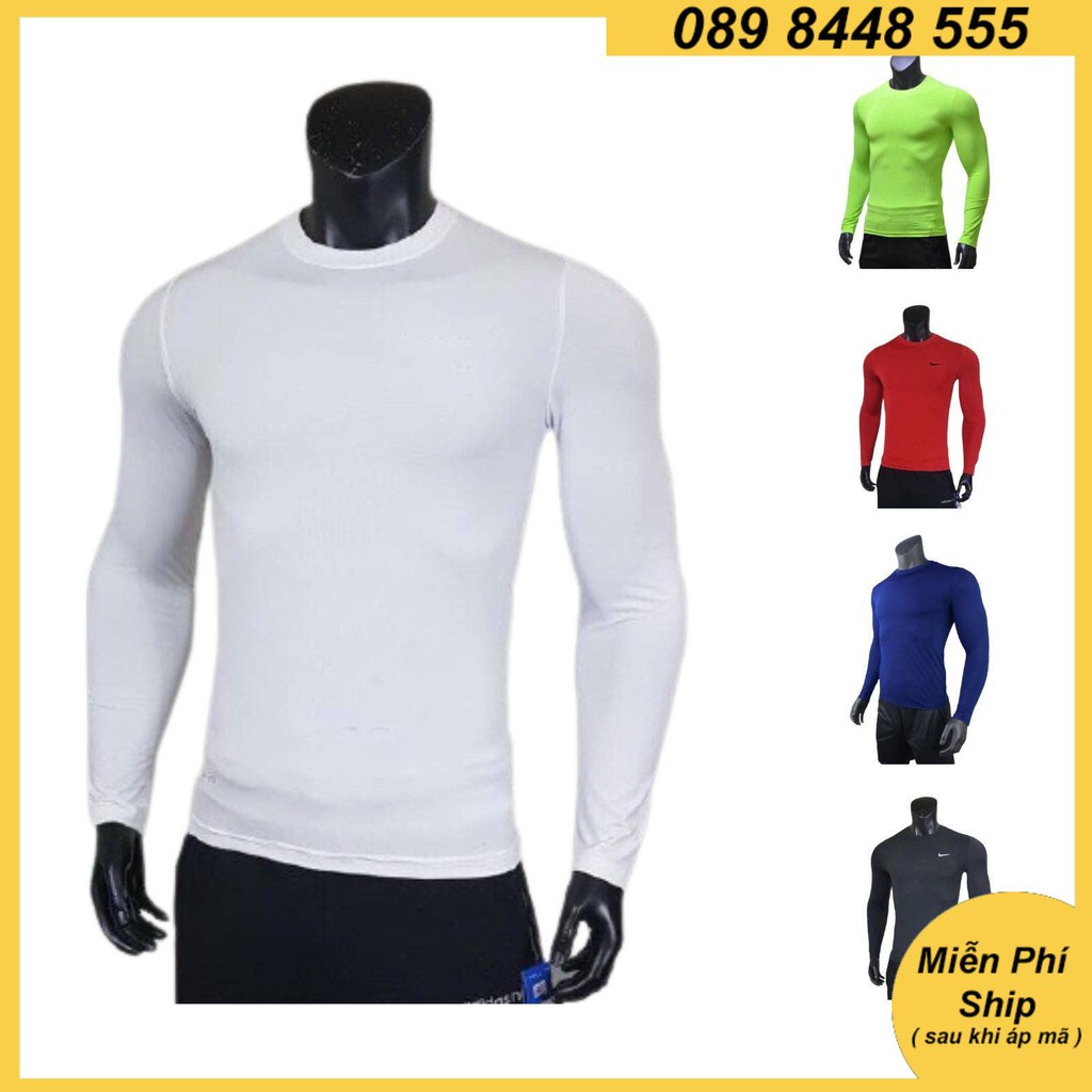 Áo Body Thể Thao Nam Giữ Nhiệt Dài Tay, Áo Giữ Ấm Bóng Đá Thun Co Giãn Rẻ Đẹp - 2evshop