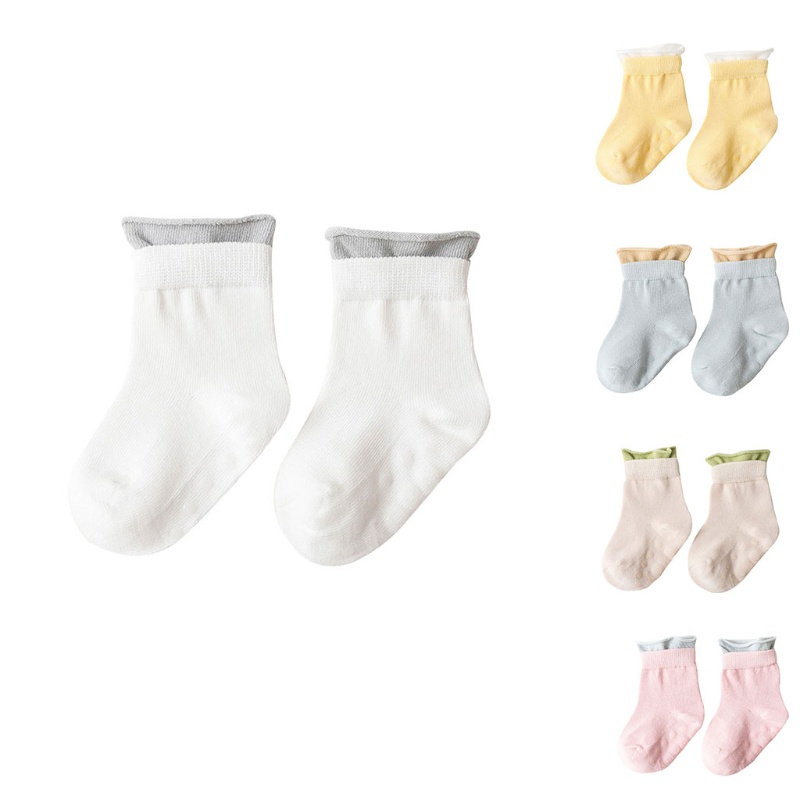 Tất Cotton Mắt Cá Chống Trượt Thời Trang Xuân Hè Cho Bé Sơ Sinh