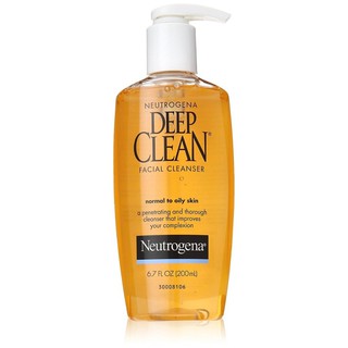 Gel rửa mặt cho da thường và da dầu Neutrogena Deep Clean Facial Cleanser Normal to Oily Skin 200ml (Mỹ)