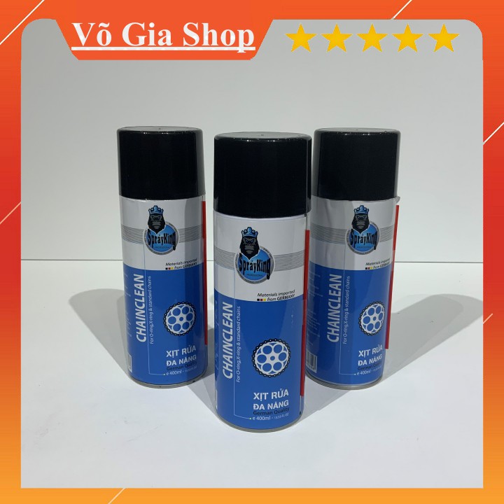 COMBO Sịt Rửa Dưỡng Sên SPRAYKING - Chất Lượng Cao Cho XE MÁY