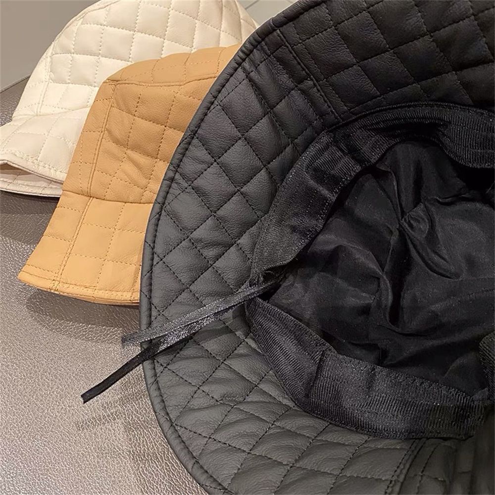 Mũ xô da PU chống nắng giữ ấm mùa đông thời trang cho nam nữ