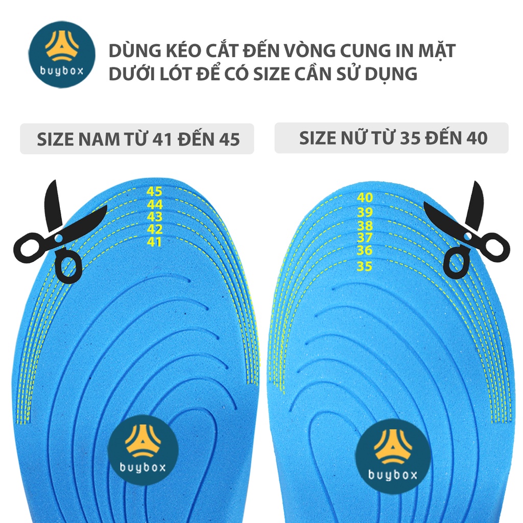 Lót giày thể thao có hạt massage lòng bàn chân, thoáng khí, chất liệu mềm mại dễ dàng vận động - buybox - BBPK228