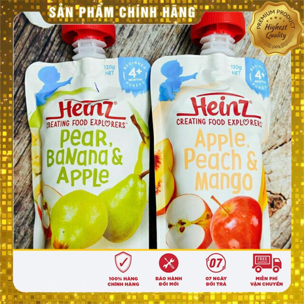 Váng Sữa Và Trái Cây HEINZ 120g ( DẠNG GÓI) 4/6m+