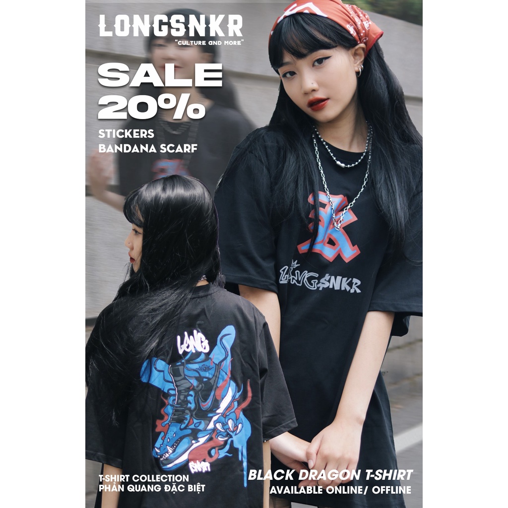_T-shirt Sneaker Zone Dragon Version- áo thun phản quang form Oversize, Longsnkr Streetwear