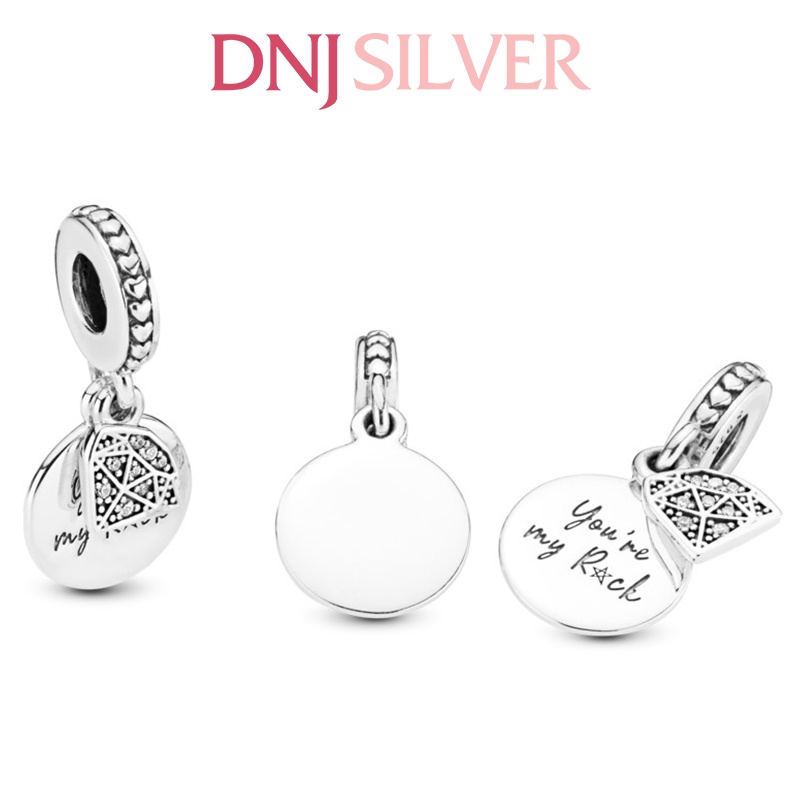 Charm bạc 925 cao cấp, hàng chuẩn bạc - Charm My Rock thích hợp để mix vòng tay charm - DN182