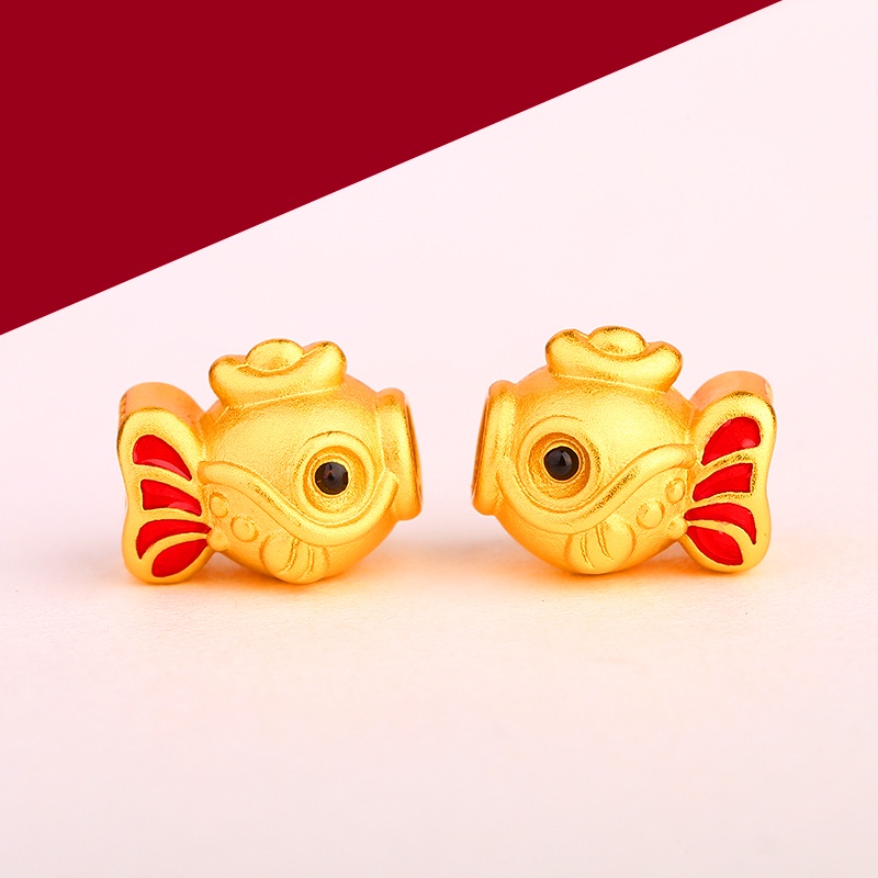 Vòng Tay Chuỗi Hạt Tráng Men Nhiều Màu Sắc Xâu Chuỗi Hình Cá Và Nụ Hôn Cá diy