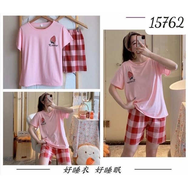 Đồ bộ đùi BIG SIZE Hình D â u Hồng SS.H 15762