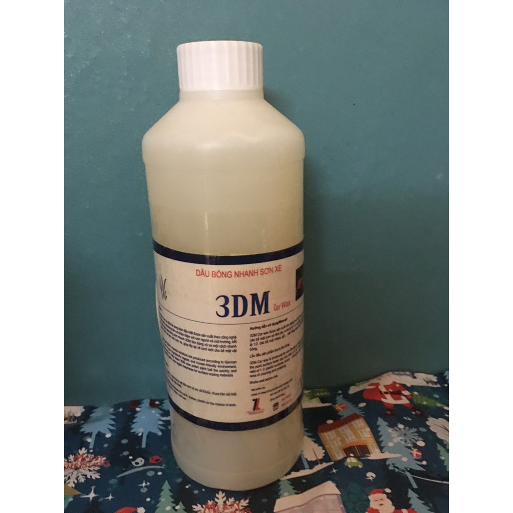 bóng vỏ xe loại 1 lit 3DM-Carwax lọ 1 lit