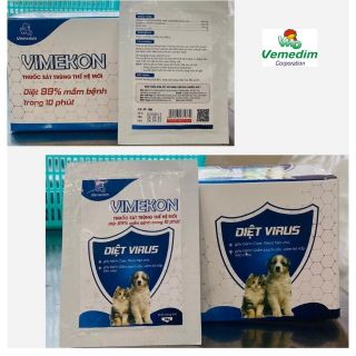 VIMEKON - Thuốc Sát Trùng Diệt Virus Bệnh Chó Mèo 20g