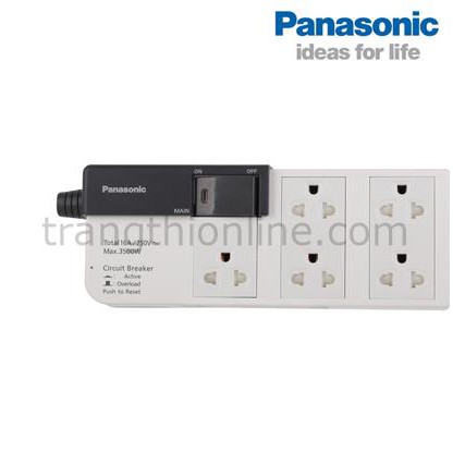 Ổ CẮM 5 Ổ VÀ 1 CÔNG TẮC PHỤ PANASONIC WCHG28352