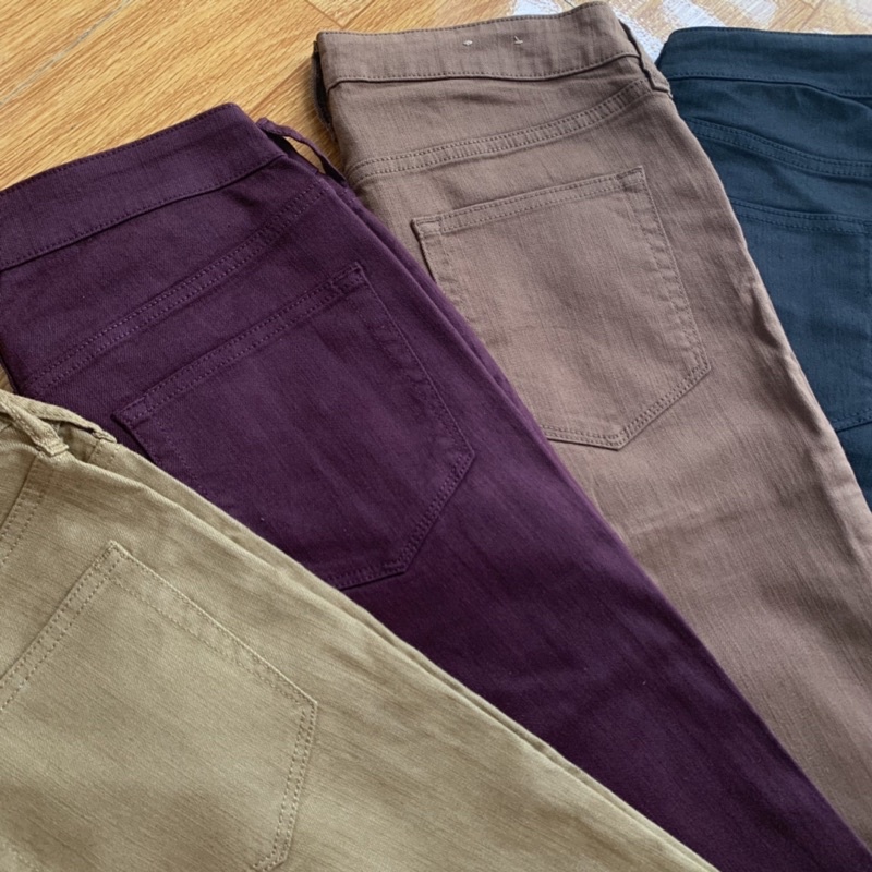 Quần Kaki Denim Skinny HEART MARKET Hàng Xuất Dư Nhật Xịn Cao Cấp Dáng Ôm Chất Siêu Mịn Đẹp