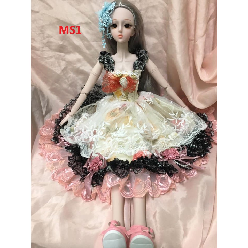 Áo đầm nhiều kiểu cho búp bê BJD 1/3, 60cm